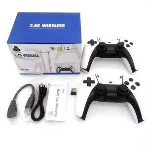 Black Wireless Game Controller Set